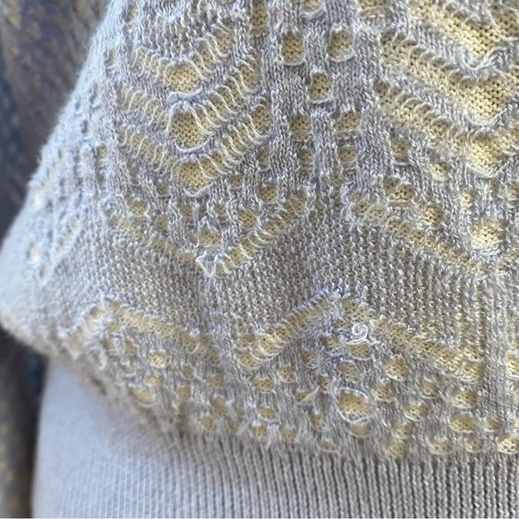 Joie Blue Pointelle Sweater, Size S - Picture 7 of 10